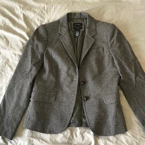 J. Crew Women's Houndstooth Schoolboy Blazer, Size 6
